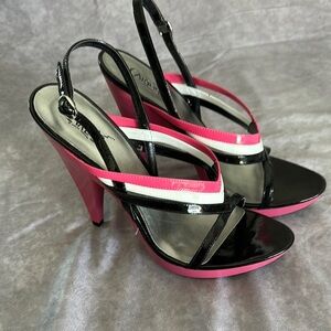 Stylish Black and Pink Women's Heels